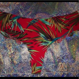 NEW VS PINK tropical print thong